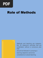 Role of Methods