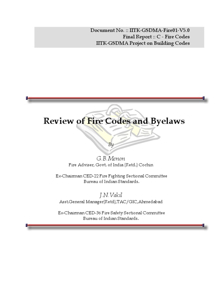 F01 Fire Safety Building Code