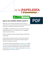 Que Es Una Cuartilla - Tamaño Cuarto 4º - Me Gusta La Papeleria