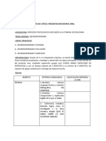 Pauta de Cotejo Presentacion Grupal Oral. Terapia Ocupacional. 1 Año