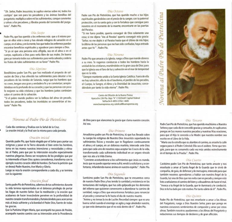 Novena Al Padre Pío de Pietrelcina | PDF