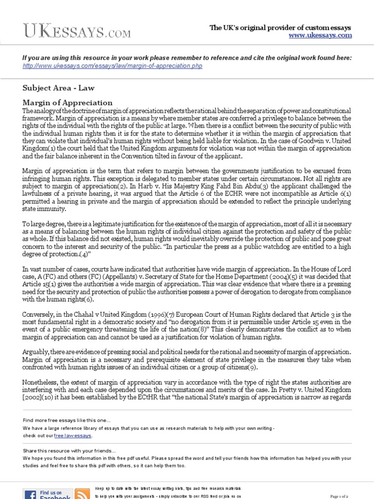 Types of law essays