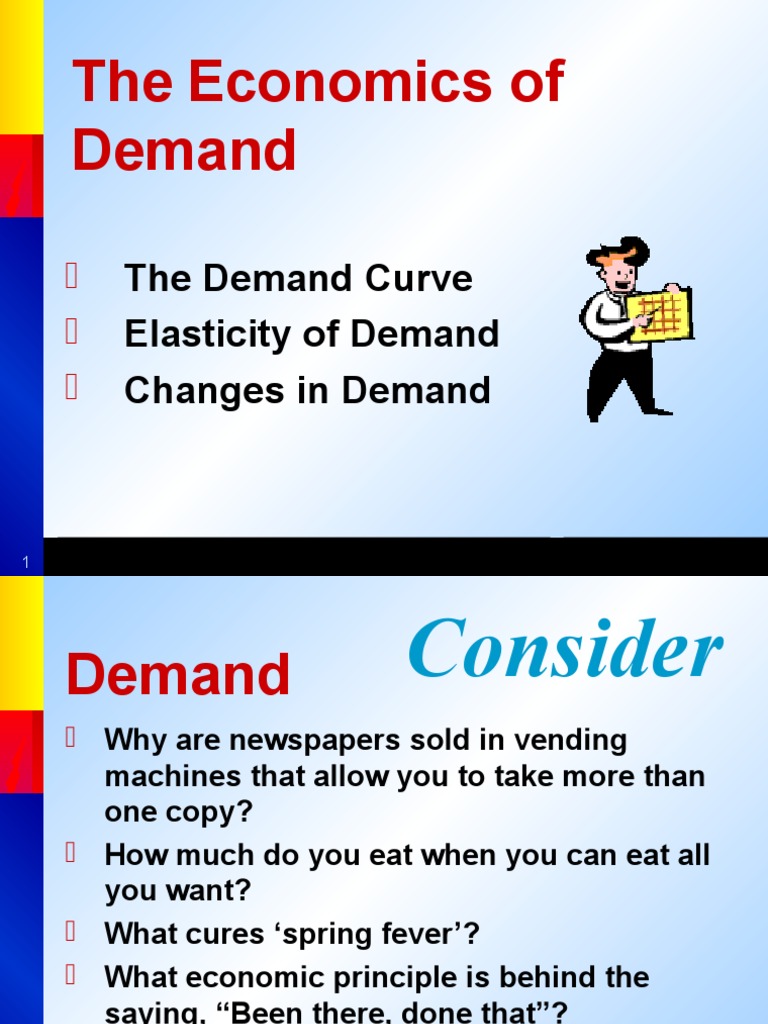 The Demand Curve Elasticity of Demand Changes in Demand | PDF | Demand ...