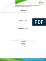 Caso 3. Identificación de Materias Primas Utilizadas en La Formulación y Elaboración de Derivados Cárnicos