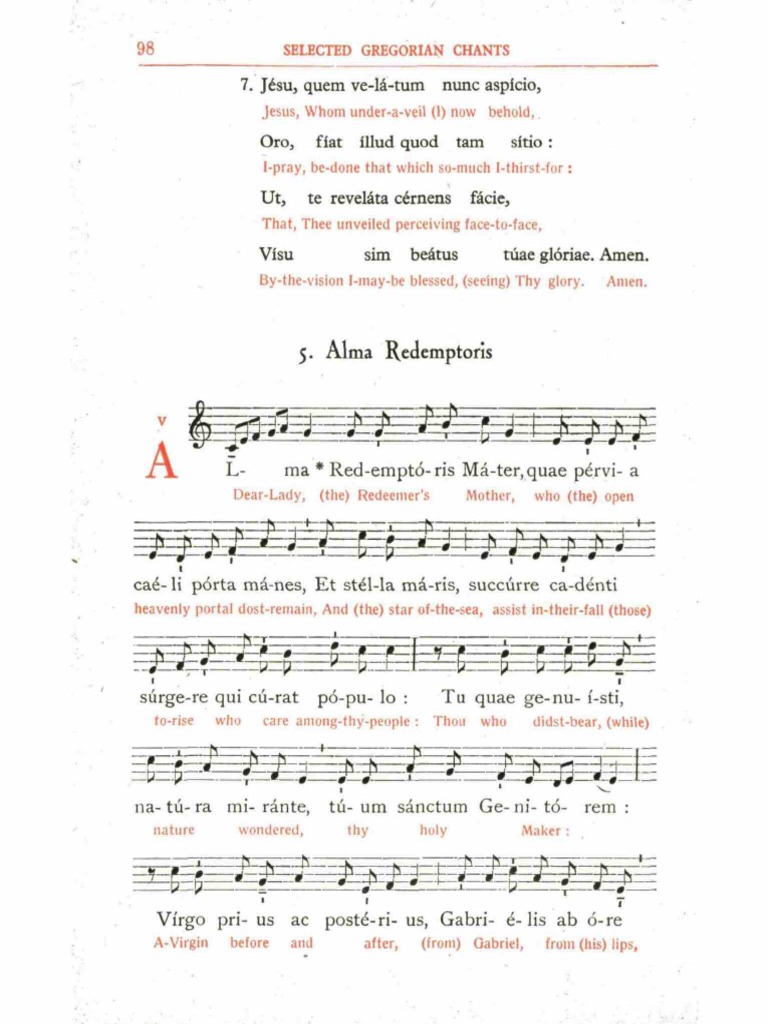 Alma Redemptoris Mater | PDF