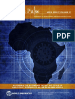 April 2020 - Volume 21: Assessing The Economic Impact of Covid-19 and Policy Responses in Sub-Saharan Africa