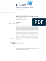 Envelhecimento, depressão e qualidade de vida em idosos