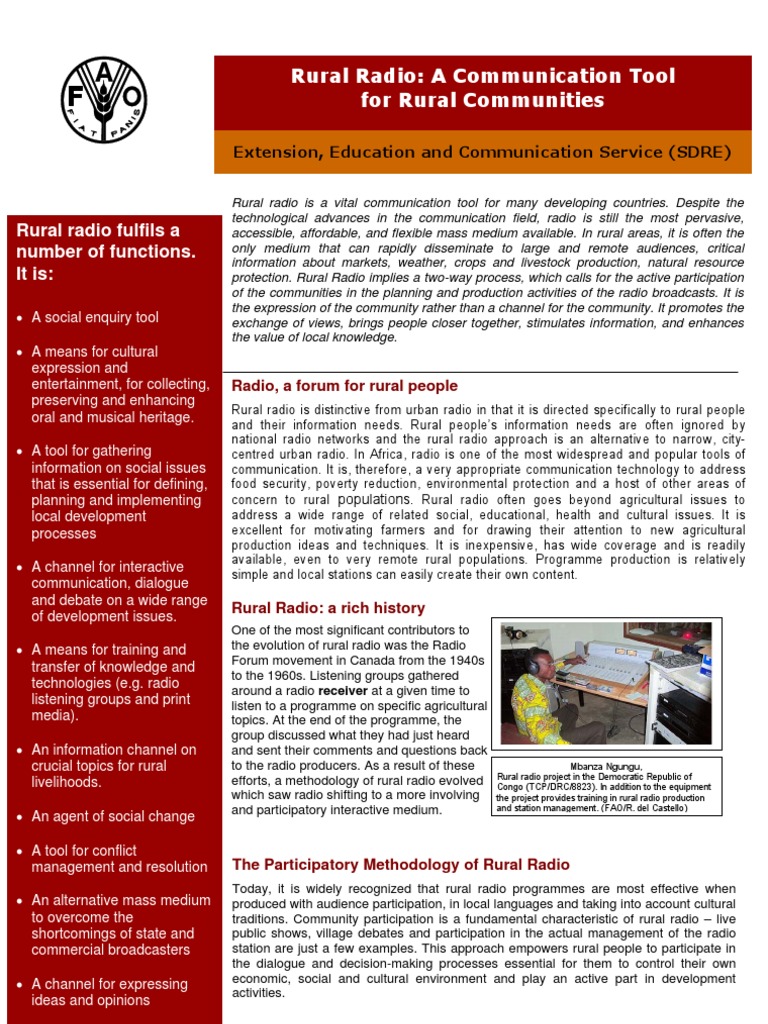 Rural Communication | PDF | Media (Communication) | Mass Media
