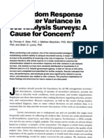 Nonrandom Response and Rater Variance in Job Analysis Surveys: A Cause For Concern?