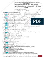 Khóa Super-1 Luyện Thi Thpt Quốc Gia 2019 - Môn: Sinh Học Nội dung: Đề kiểm tra về cơ chế di truyền và biến dị cấp phân tử Đề số: 01