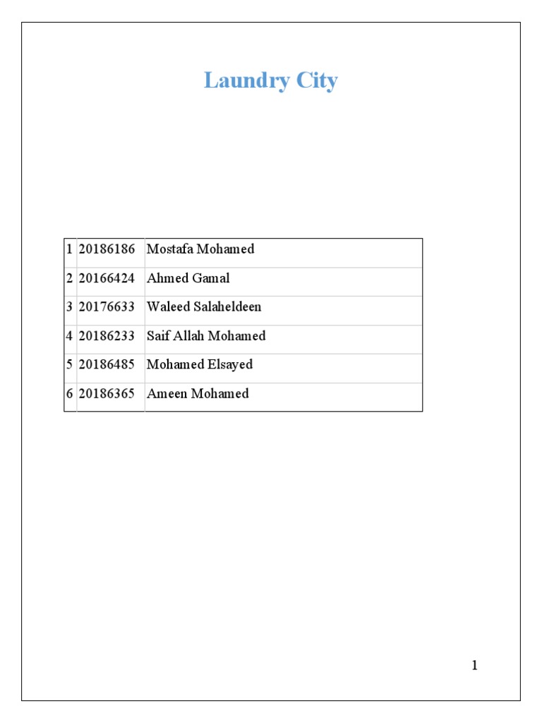 Laundry City PDF Laundry Washing Machine