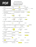 Bs-III Diff Geo Mcqs With Ans