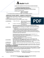 Domiciliary Oxygen Therapy - Summary of Indications