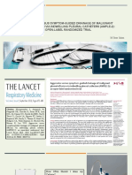 Aggressive Versus Symptom-Guided Drainage of Malignant Pleural Effusion