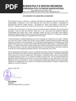 Download Indonesian Pulp  Paper Association APKI Responds to Greenpeace Report by Asia Pulp and Paper SN57437325 doc pdf