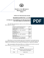 Bar Bulletin No. 1 S 2022 Coverage kkSchedule Three Examiner Policy