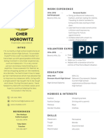 cher horowitz resume