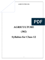Agriculture (302) Syllabus For Class 12