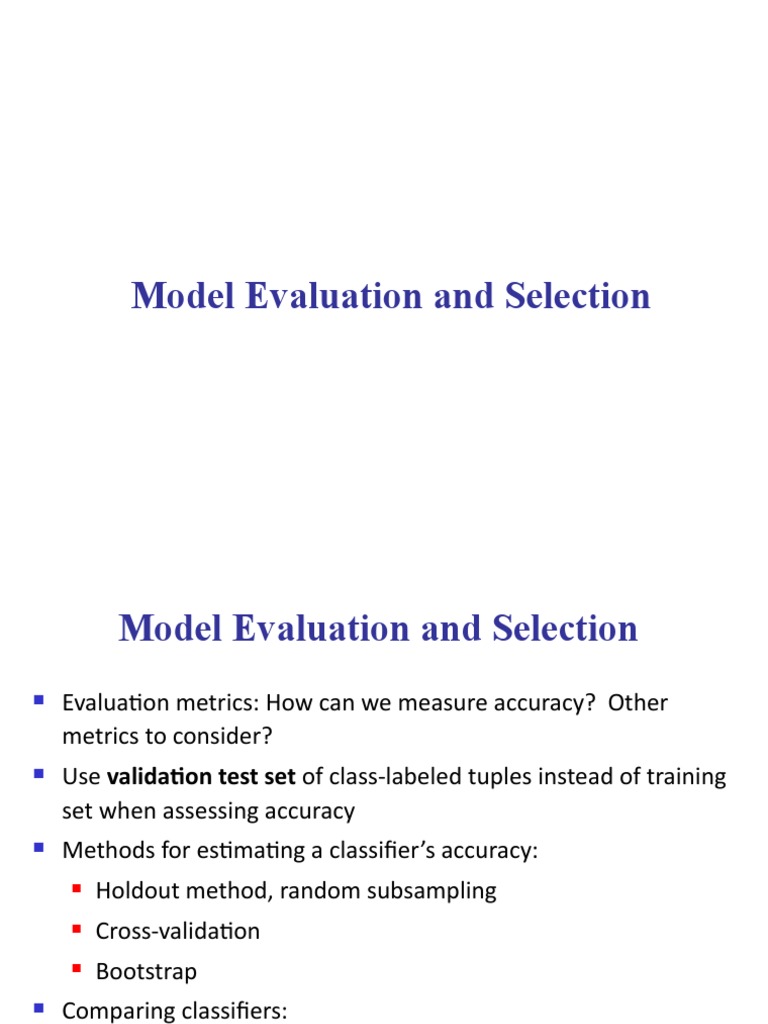 ML Model Evaluation | PDF | Sensitivity And Specificity | Cross ...