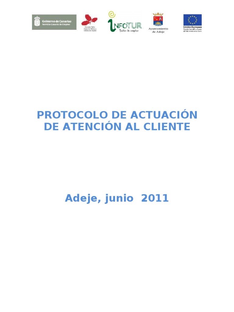 Protocolo de Atención al Cliente | PDF | Servicio al Cliente | Información