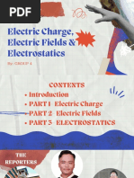 Electic Charge, Electric Fields & Electrostatics