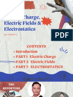 Electic Charge, Electric Fields & Electrostatics