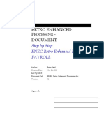 Retro Enhanced P - Document: Step by Step ENEC Retro Enhanced Processing For Payroll