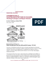 Conservation of Plaster Architecture On Facades