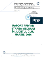 Raport Privind Starea Mediului in Judetul Cluj, Martie 2016 PDF