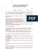 Avaliação de História - 2º Ano / 2º Bimestre