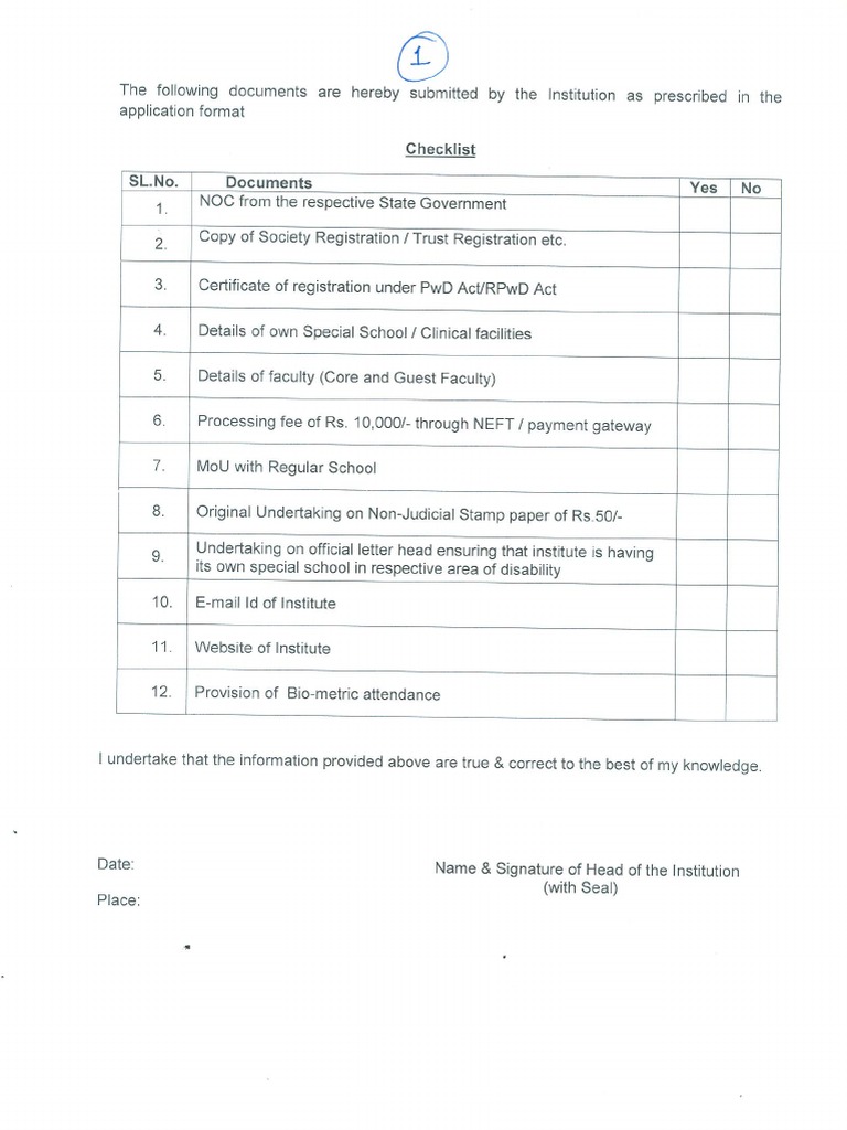 Checklist 2022 23 PDF