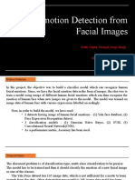 Emotion Detection From Facial Images: Rishi Gupta, Mangal Deep Singh MLSP Final Project 2022