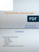 How to Build a Secure Login BenBroussard June2011