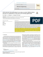 Gold Extraction From Paleochannel Ores Using An Aerated Alkaline Glyc