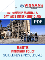 Internship Manual and Student Diary