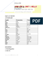 Lop 3 - Unit 1 - Ly Thuyet - Bai Tap Va Dap An