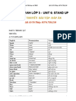 Lop 3 - Unit 6 - Ly Thuyet - Bai Tap - Dap An