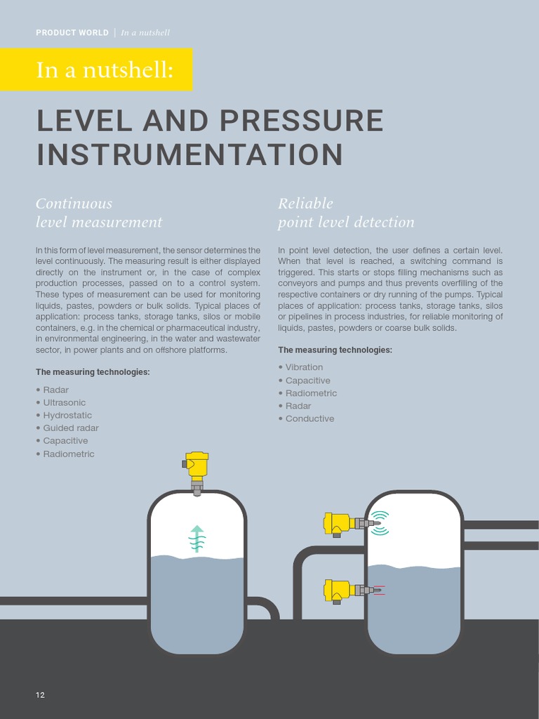 Level Transmittal Instrumentation PDF Manufactured Goods Electrical Engineering