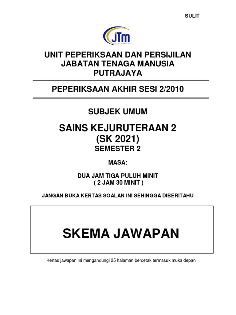 Skema - SK 2 - 2-2010 | PDF