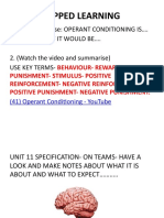 Unit 11 Lesson 1 Behaviourist Approach
