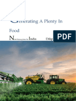 Generating Food in Plenty - New Farming Ideas For India Dilip Rajeev