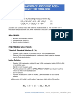 Iodimetric Titration Vitamin C