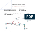 CSE3003 - Computer Networks - Lab Sheet: 7