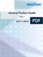 Ono-Sokki General Product Guide