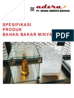 Spesifikasi Pertamina Dex dan Dexlite | PDF