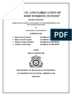 "Designing and Fabrication of Multi Mode Sterring System": Project Report