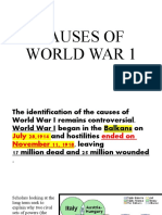 Causes of World War 1