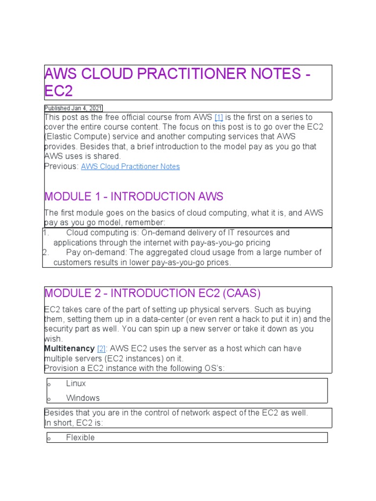 AWS EC2 Overview and Pricing Guide | PDF | Amazon Web Services | Cloud ...
