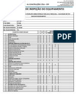 Check List de Inspeção e Manutenção - LR 1160 (134 068)