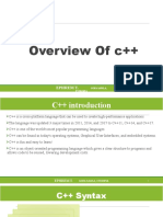 Overview of C++